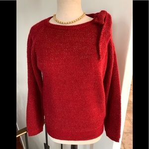 ELSAMANDA red sweater made in Italy ( L ) NWT